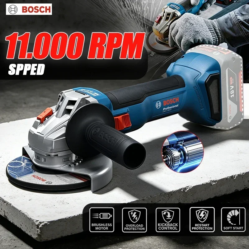 Power Tools Professional - เครื่องเจียรไร้สาย BOSCH GWS 18V-8 18V ระดับมืออาชีพ