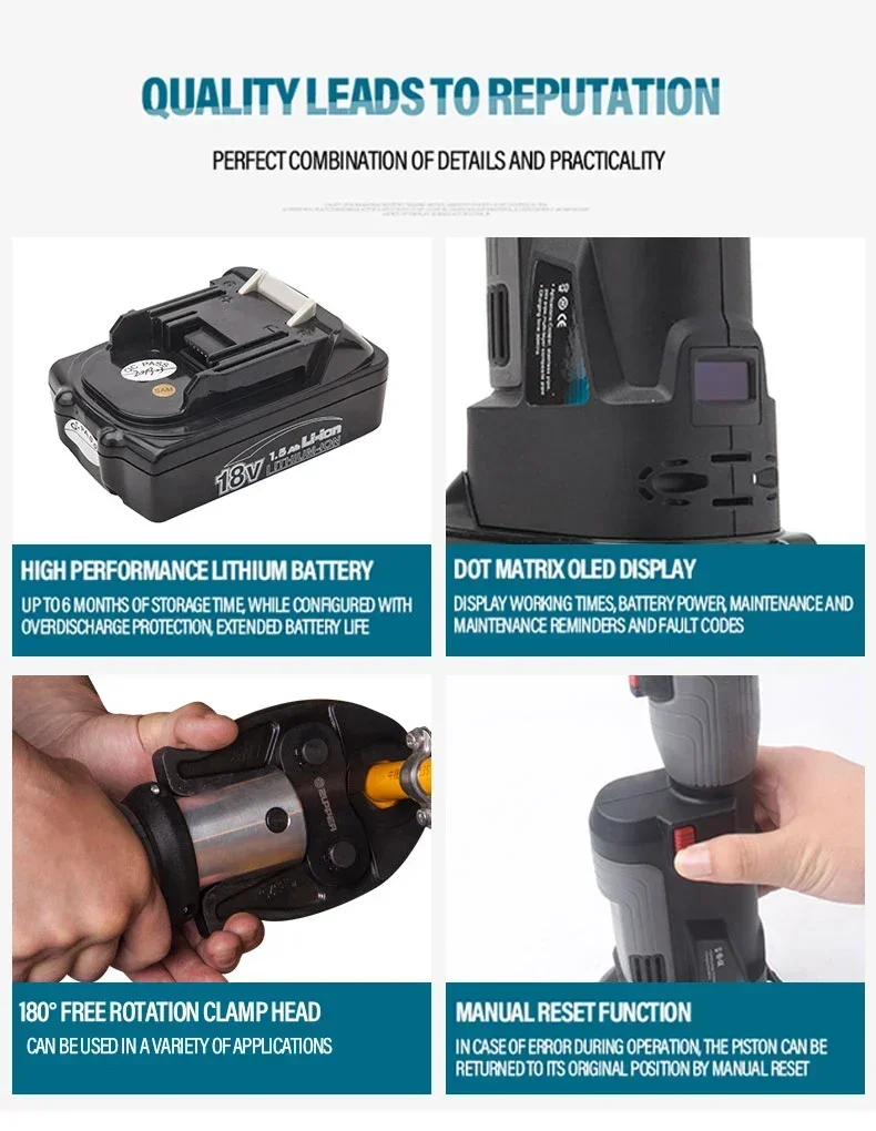 เครื่องมืออัดท่อทองแดงไฮดรอลิก - Power Tools Electrical บทวิจารณ์และราคา
