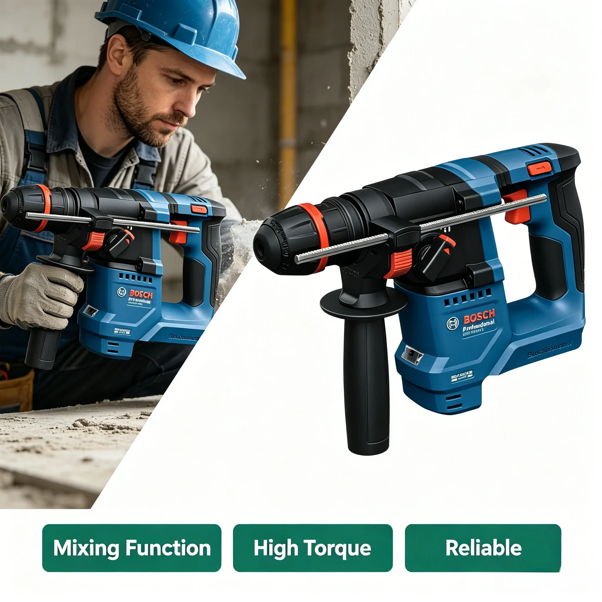 BOSCH GBH 18V-18X สว่านโรตารี่ - Power Tools Professional บทวิจารณ์และราคา