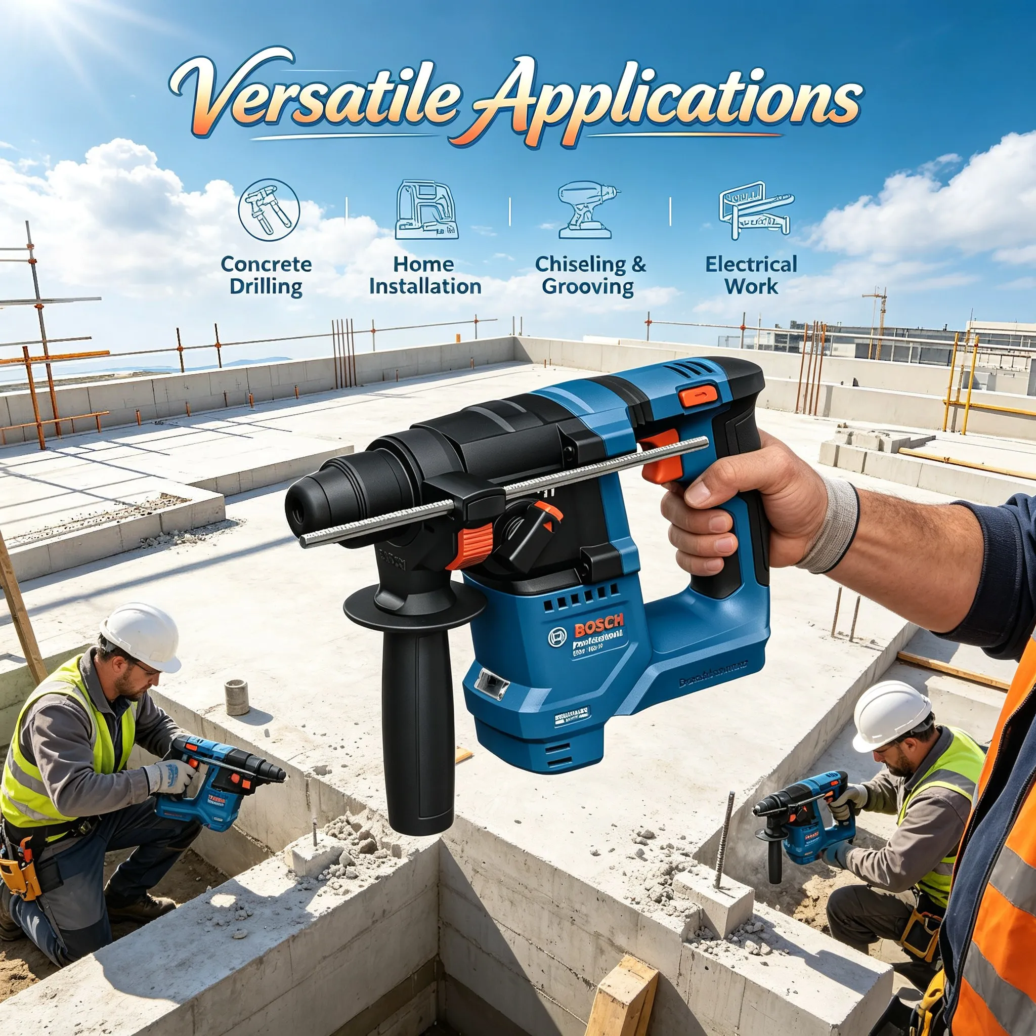 BOSCH GBH 18V-18 สว่านโรตารี่ไ - Power Tools Professional บทวิจารณ์และราคา