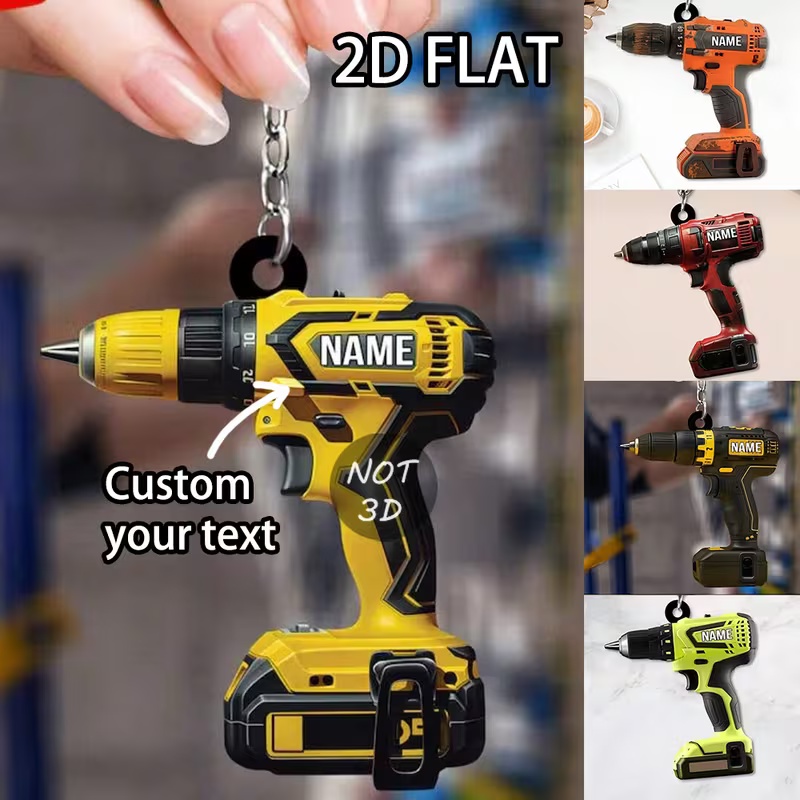 พวงกุญแจสว่านไฟฟ้าแบบกำหนดชื่อ - Power Tools With Names บทวิจารณ์และราคา
