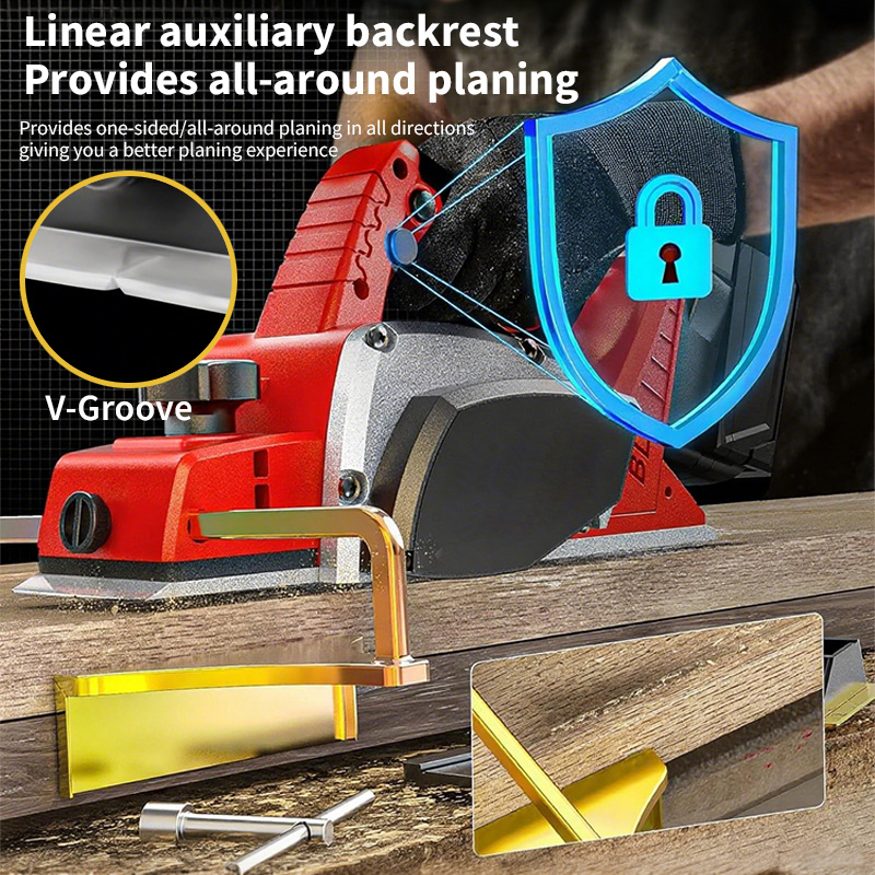 เครื่องไสไม้ไฟฟ้าไร้สายแบบมือถ - Planer Handheld Electric บทวิจารณ์และราคา