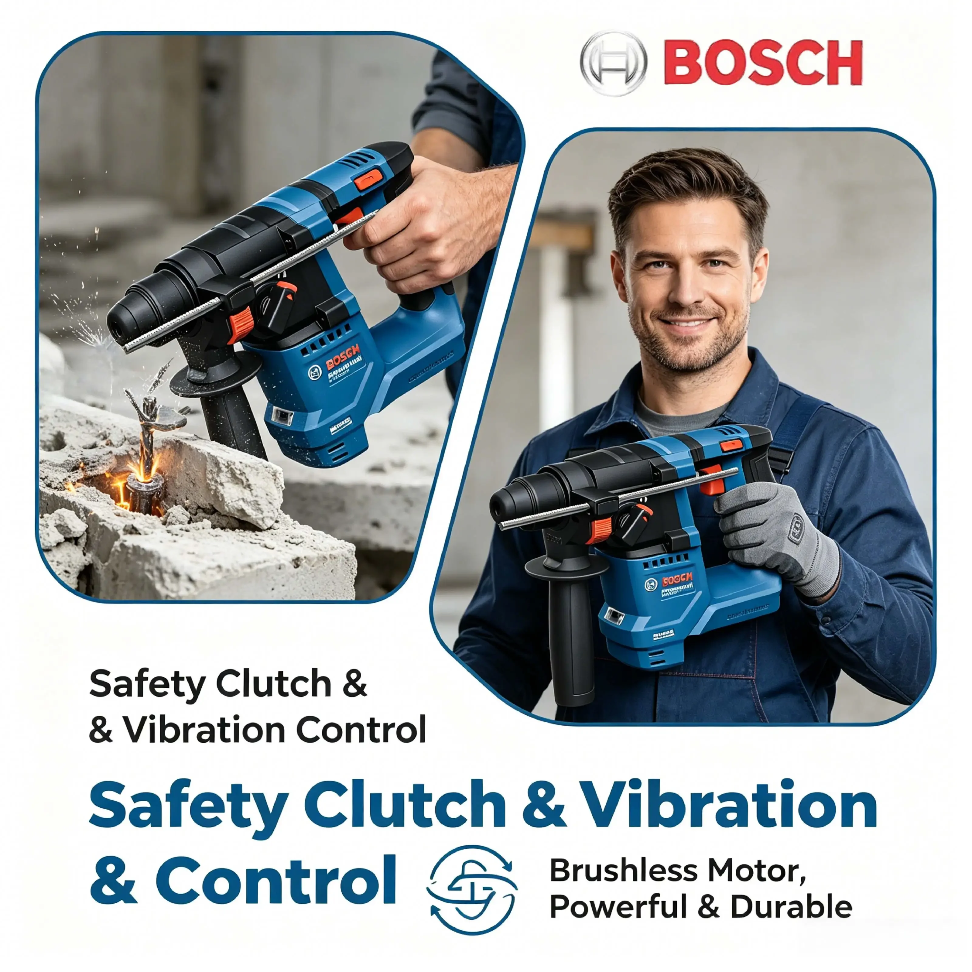 บ๊อช GBH 18V-18 สว่านโรตารี่ไร - Power Tools Professional บทวิจารณ์และราคา