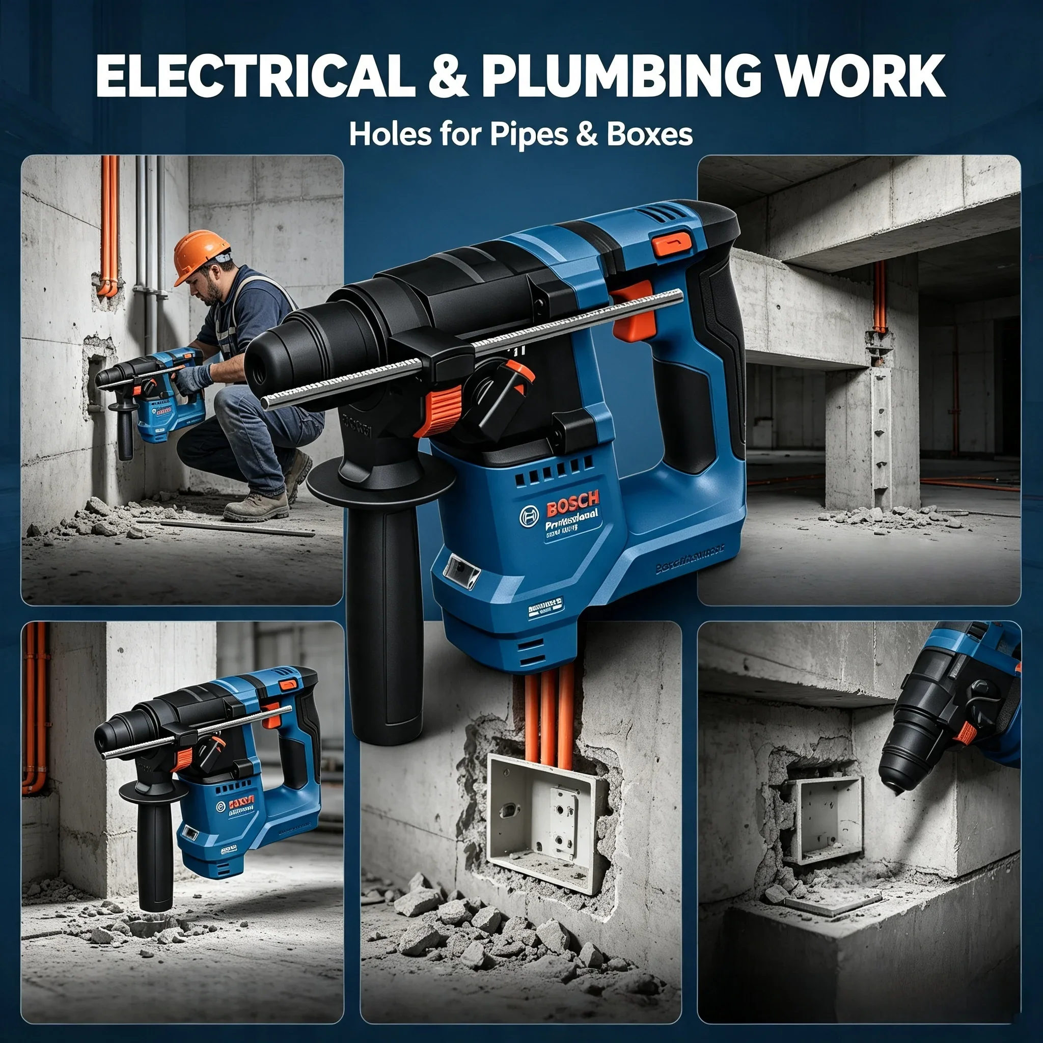 บ๊อช GBH 18V-18 สว่านโรตารี่ไร - Power Tools Professional บทวิจารณ์และราคา
